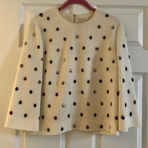 Tory Burch Silk Crepe Long Sleeve Size 4